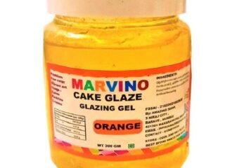 Orange Glaze 200 gm For Cake Decorating.